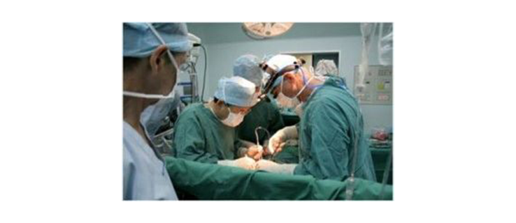 A Team of Professional Doctors Perform Surgery in a Hospital